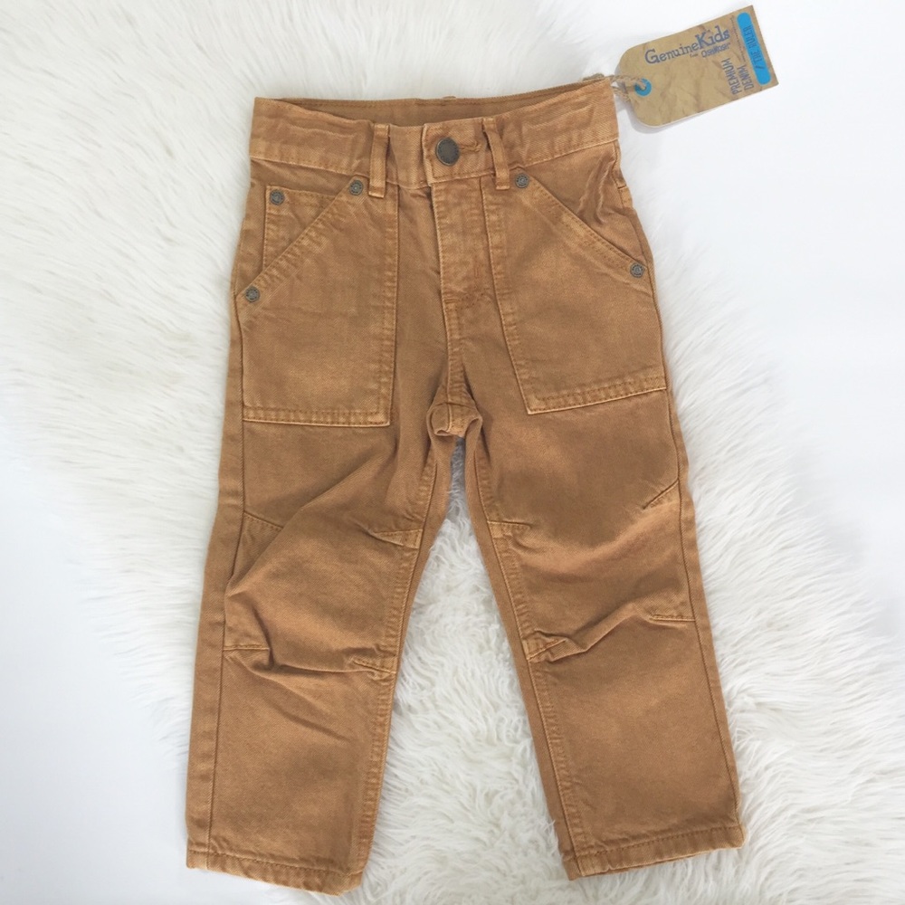 NWT boys tan Oshkosh jeans premium denim